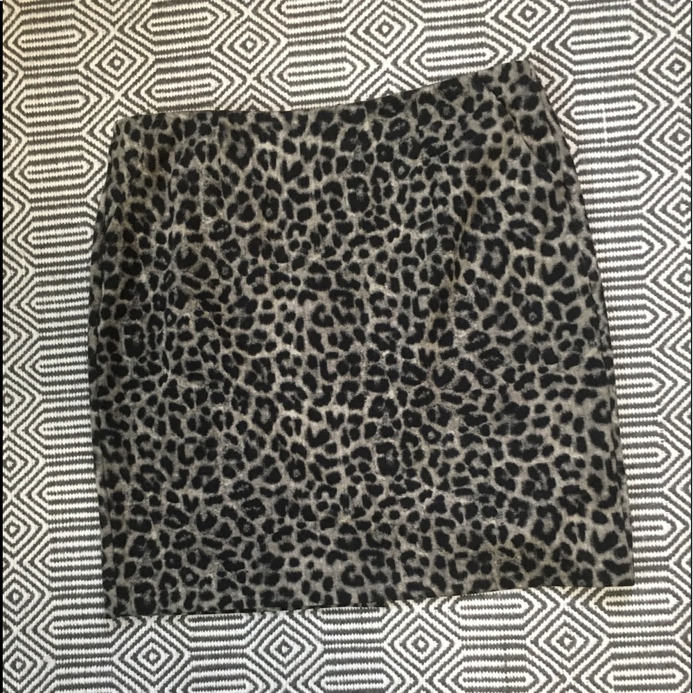 CABI animal print skirt